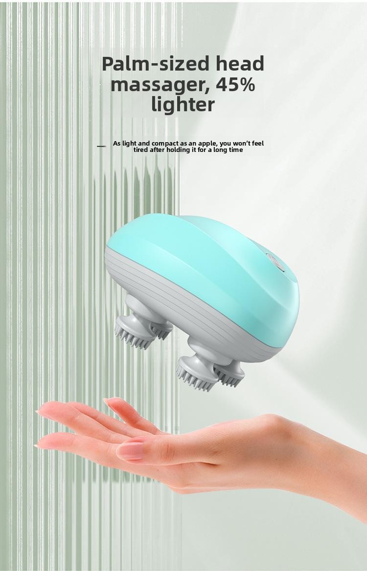 Head Massage Instrument Rechargeable Head Massager Scalp Stress Relax Body MassageWaterproof Handheld Hair Scalp massager