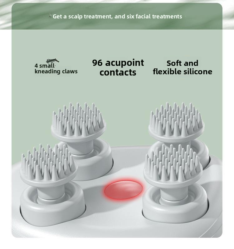 Head Massage Instrument Rechargeable Head Massager Scalp Stress Relax Body MassageWaterproof Handheld Hair Scalp massager