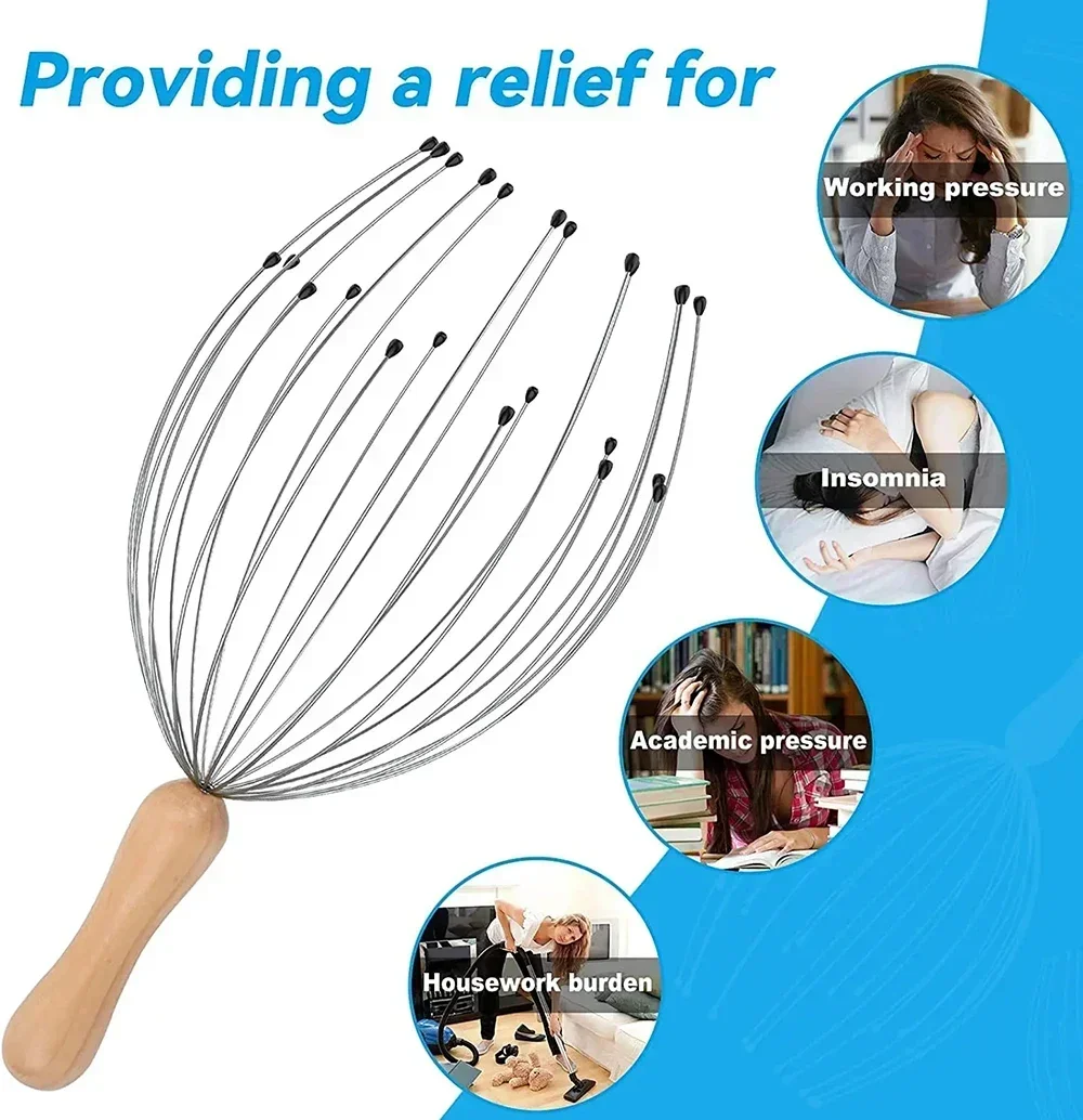 Head Massager Head Scratching Octopus Scalp Pet Head Massage Non Soul Extractor Divine Tool Extracting Healthy Hair Itch Relieve Head Massager Head Scratching Octopus Scalp Pet Head Massage Non Soul Extractor Divine Tool Extracting Healthy Hair Itch Relieve