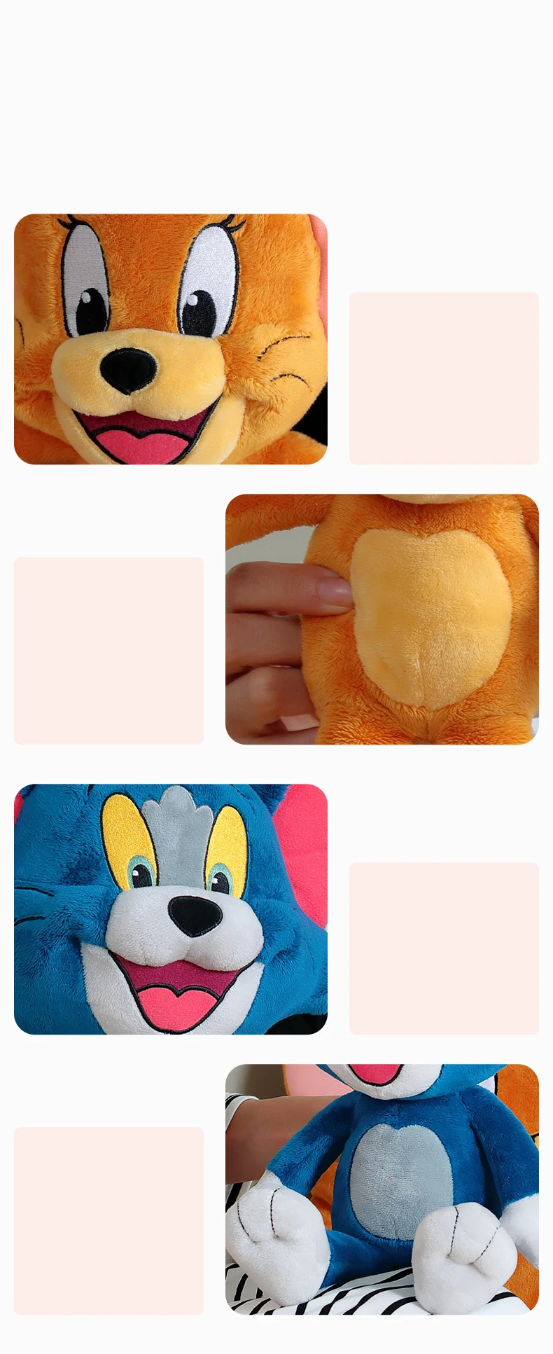 Original Tom and Jerry Plush Toy Cartoon Movie Cat Nibbles Mouse Plushies Stuffed Animals Soap Action Figure Studio Doll Toys