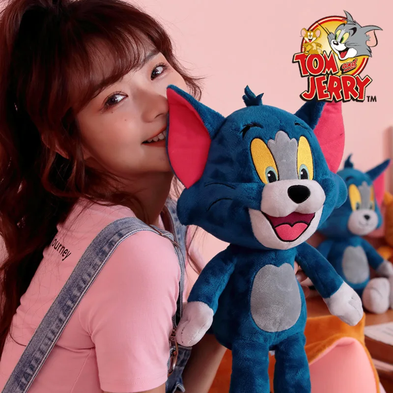 Original Tom and Jerry Plush Toy Cartoon Movie Cat Nibbles Mouse Plushies Stuffed Animals Soap Action Figure Studio Doll Toys