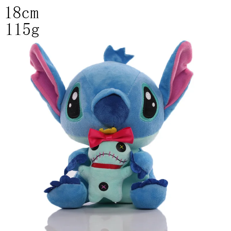 16 Styles Disney Stitch Plush Toy Classic Movie Cartoon Model Doll Children Action Figures Stuffed Child Birthday Xmas Toys Gift