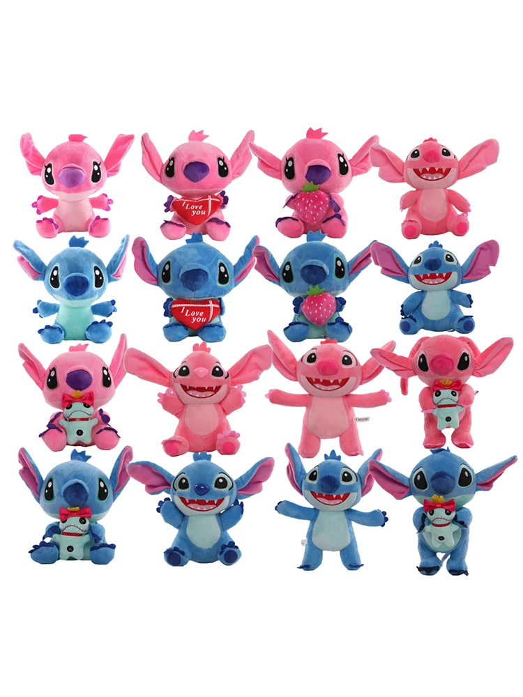 16 Styles Disney Stitch Plush Toy Classic Movie Cartoon Model Doll Children Action Figures Stuffed Child Birthday Xmas Toys Gift