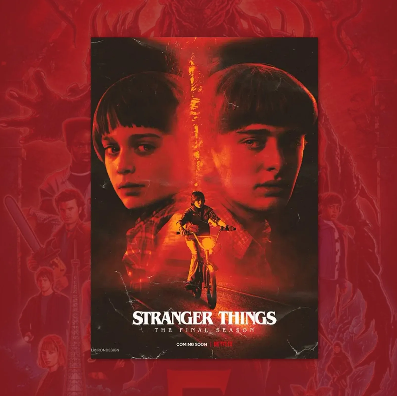 Classic Film S-Stranger T-Things 5 Frameless Canvas Core HD Poster Home Decoration Movie Peripheral Bedroom Decoration