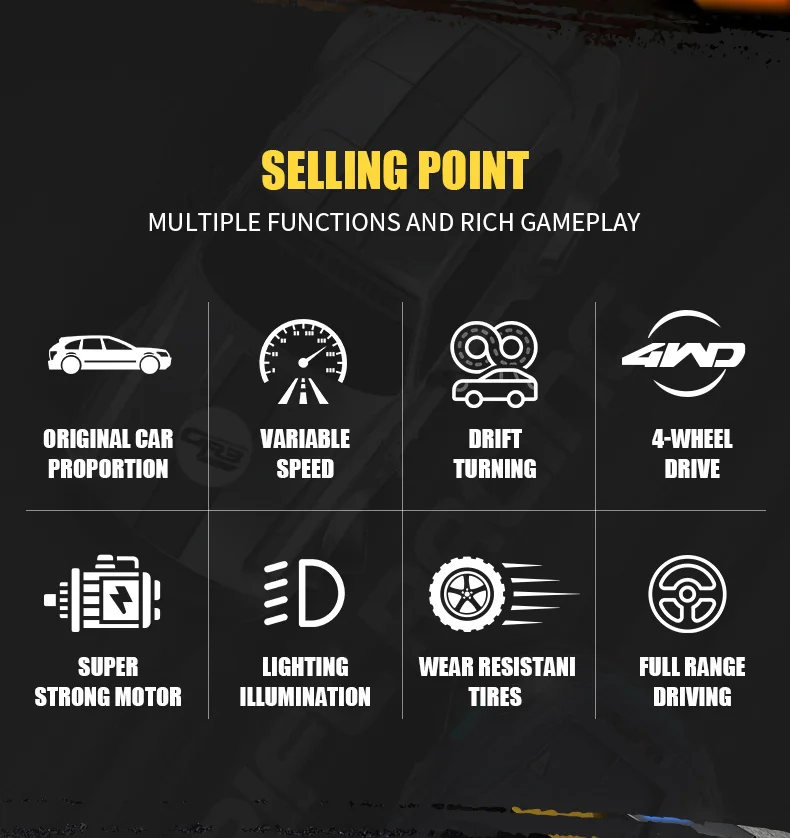 New 4WD Remote Control Drift Car Full Size 1:24 Mini Remote Control Racing Car Model 2.4G Radio High Speed RC Car Boy Toy Gift