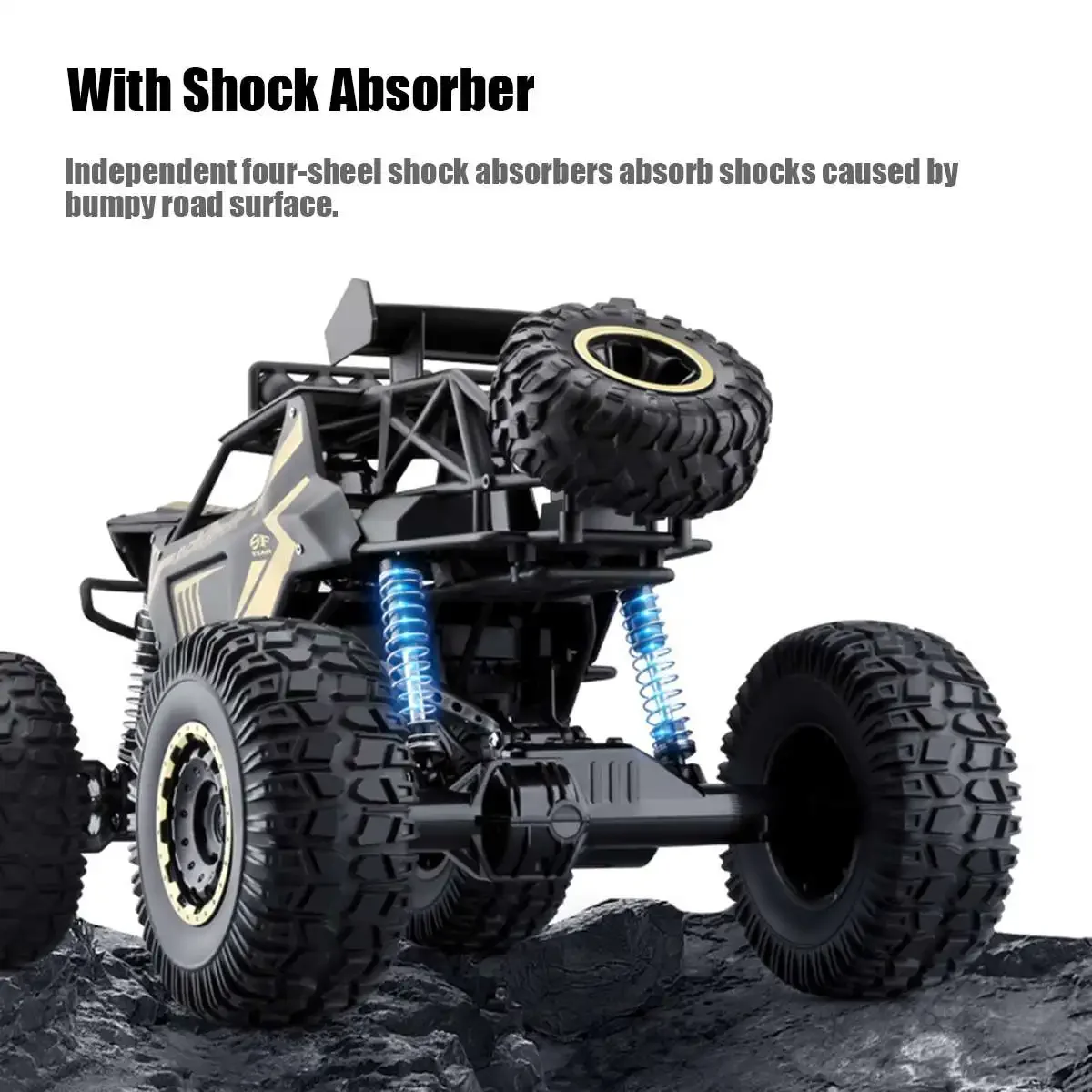 50CM 1:8 Oversized Size Metal Alloy Body 4WD RC Trucks  2.4G Radio Control Off-road 4x4 Vehicle Child Electric Car Toy for Kids