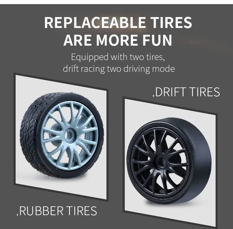 4WD RC Car With LED Remote Control Cars High Speed Fast Drift Racing 2.4G Radio RTR Vehicle GTRPRO Model Toy Kids Children Gift