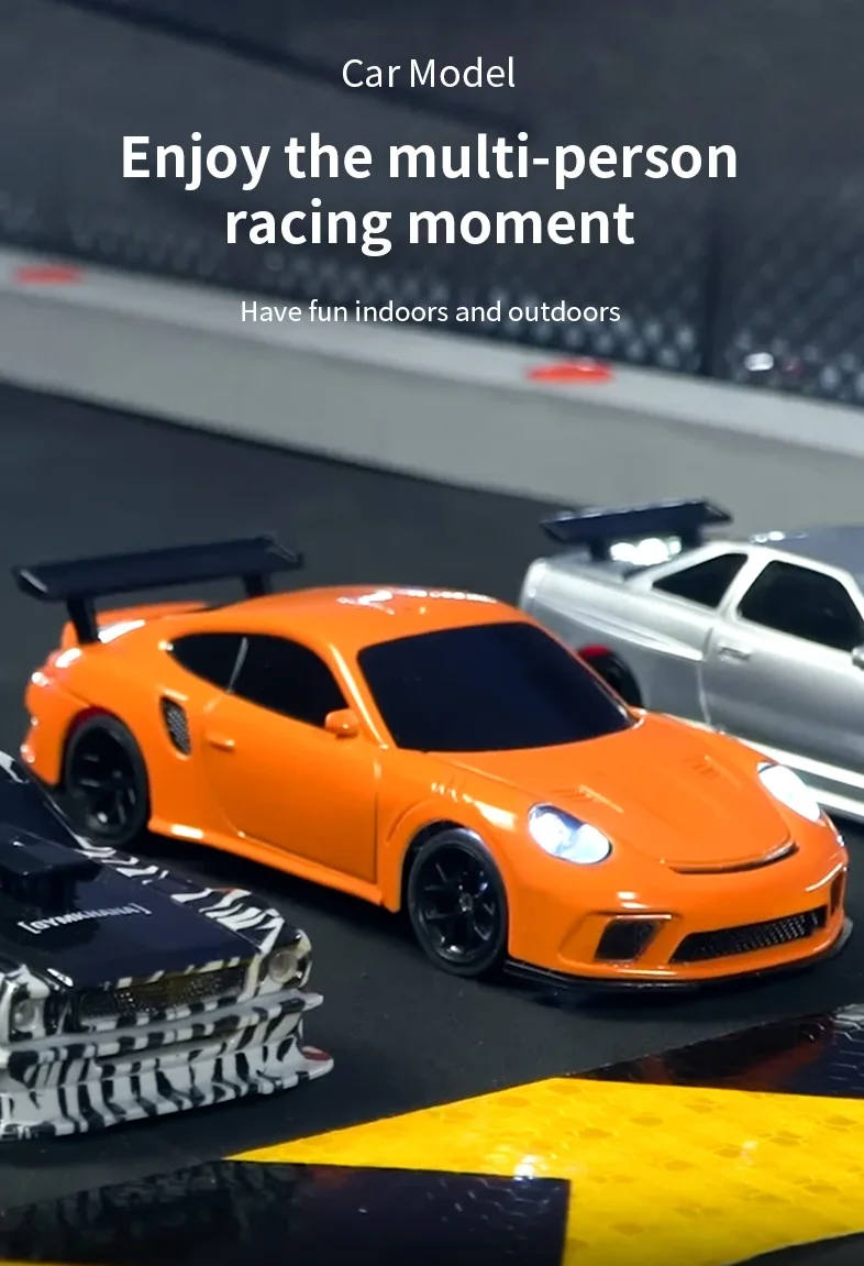 New RC Drift Car Upgraded Gyro 1/43 Racing RTR 4WD Four-wheel Drive High Speed Radio Control Model 2.4g Drift Race Car Mini Gift