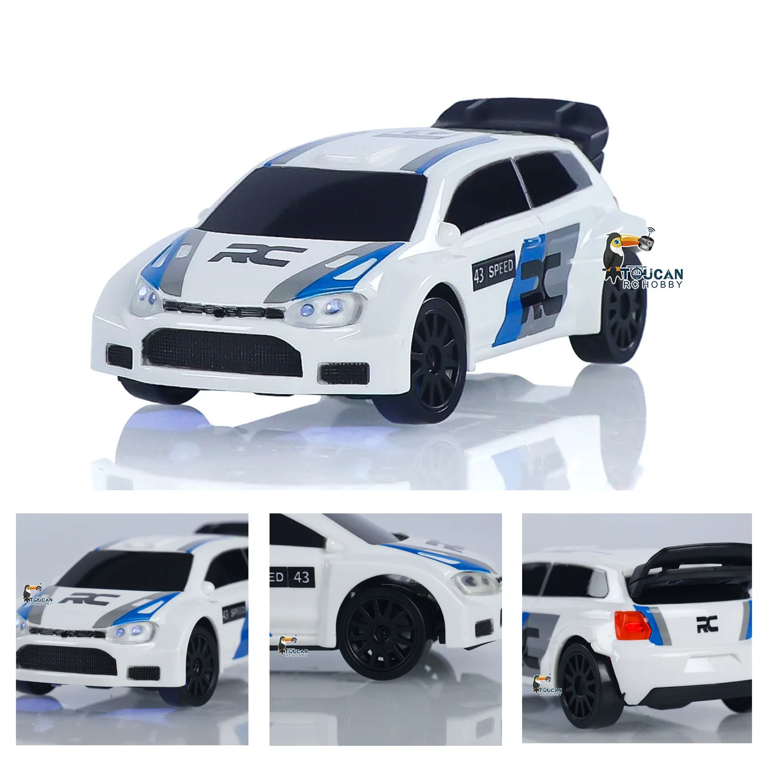 New RC Drift Car Upgraded Gyro 1/43 Racing RTR 4WD Four-wheel Drive High Speed Radio Control Model 2.4g Drift Race Car Mini Gift