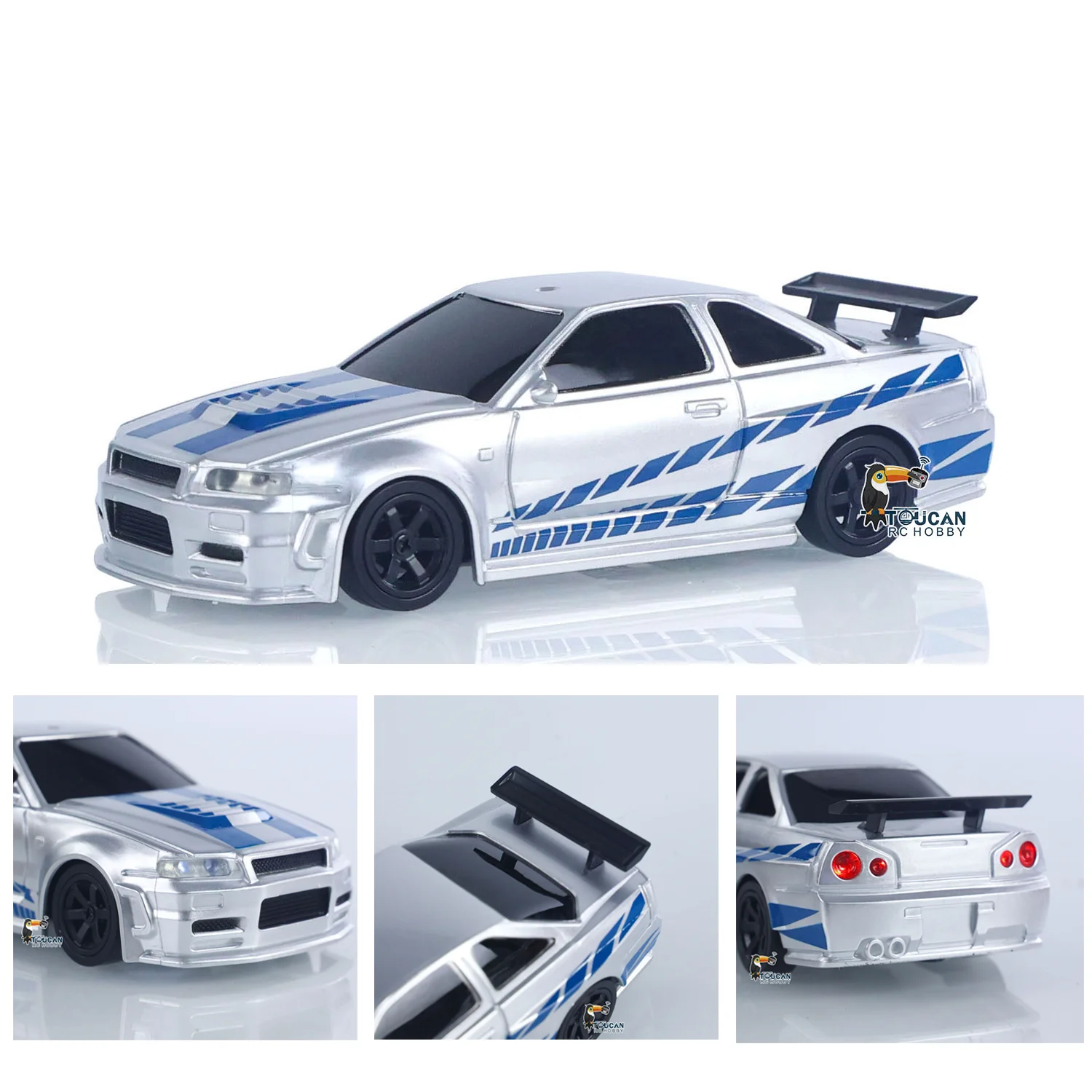 New RC Drift Car Upgraded Gyro 1/43 Racing RTR 4WD Four-wheel Drive High Speed Radio Control Model 2.4g Drift Race Car Mini Gift