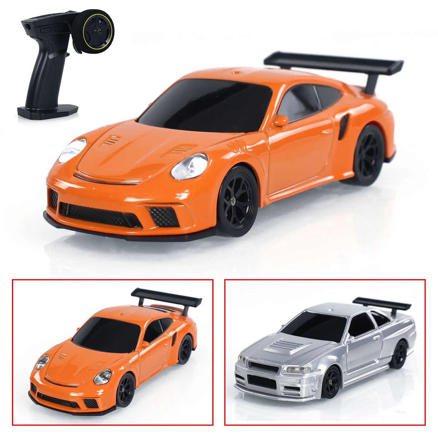 New RC Drift Car Upgraded Gyro 1/43 Racing RTR 4WD Four-wheel Drive High Speed Radio Control Model 2.4g Drift Race Car Mini Gift