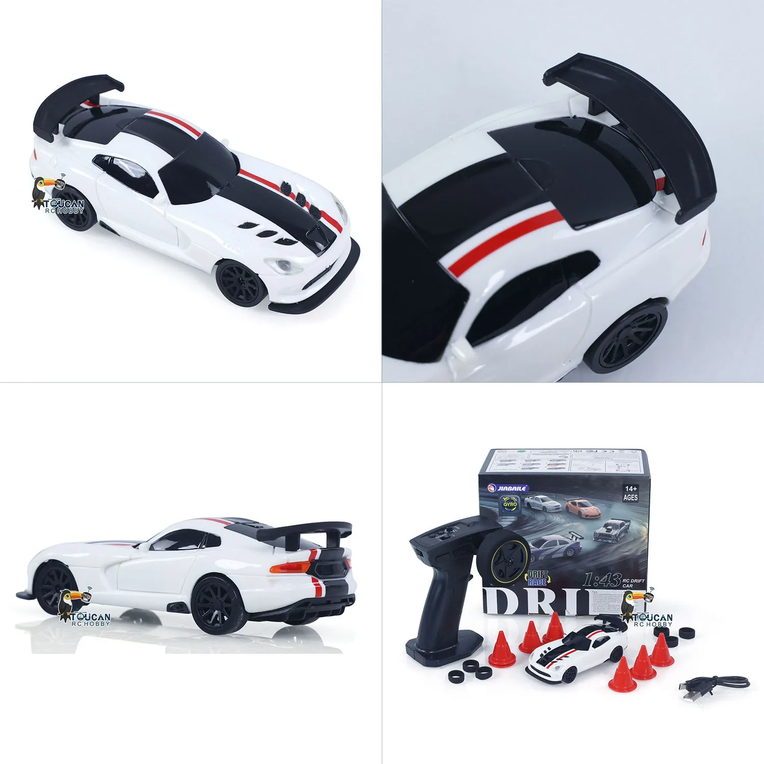 New RC Drift Car Upgraded Gyro 1/43 Racing RTR 4WD Four-wheel Drive High Speed Radio Control Model 2.4g Drift Race Car Mini Gift