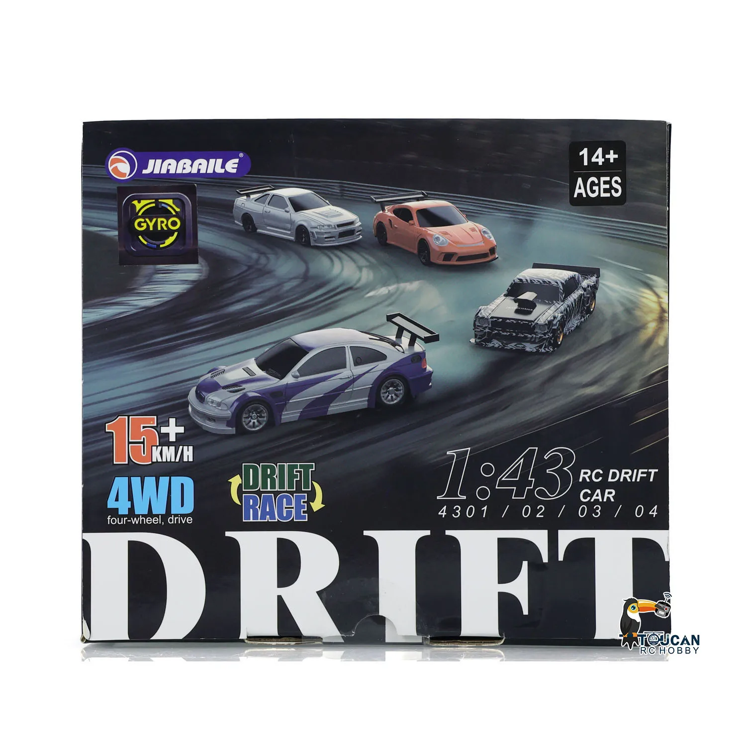 New RC Drift Car Upgraded Gyro 1/43 Racing RTR 4WD Four-wheel Drive High Speed Radio Control Model 2.4g Drift Race Car Mini Gift