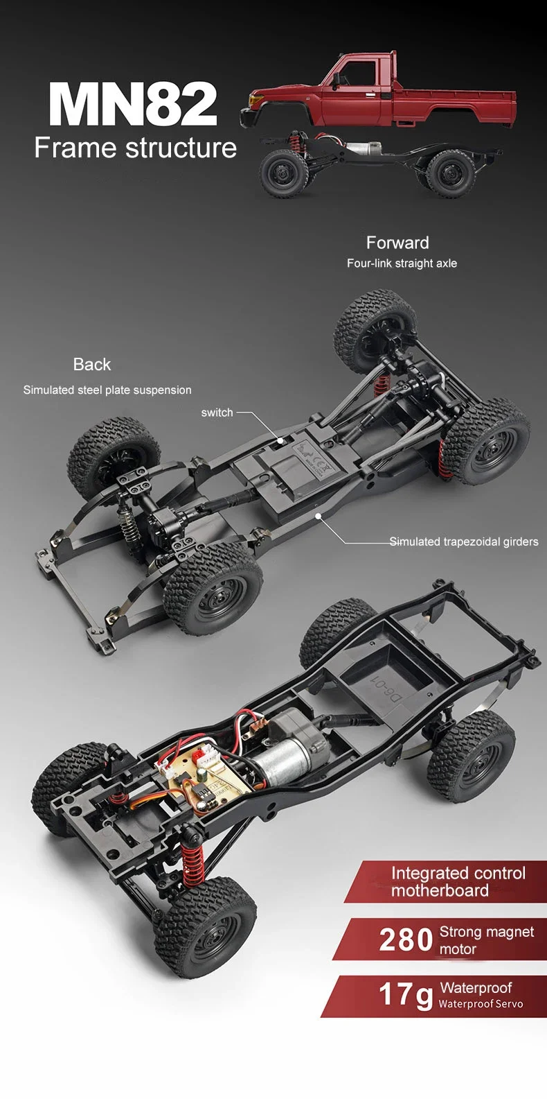 ZWN MN82 MN82S LC79 1/12 Full Scale RC Pickup Short Truck 4WD Remote Control Climbing Off-road Car Toys for Kids Christmas Gifts ZWN MN82 MN82S LC79 1/12 Full Scale RC Pickup Short Truck 4WD Remote Control Climbing Off-road Car Toys for Kids Christmas Gifts