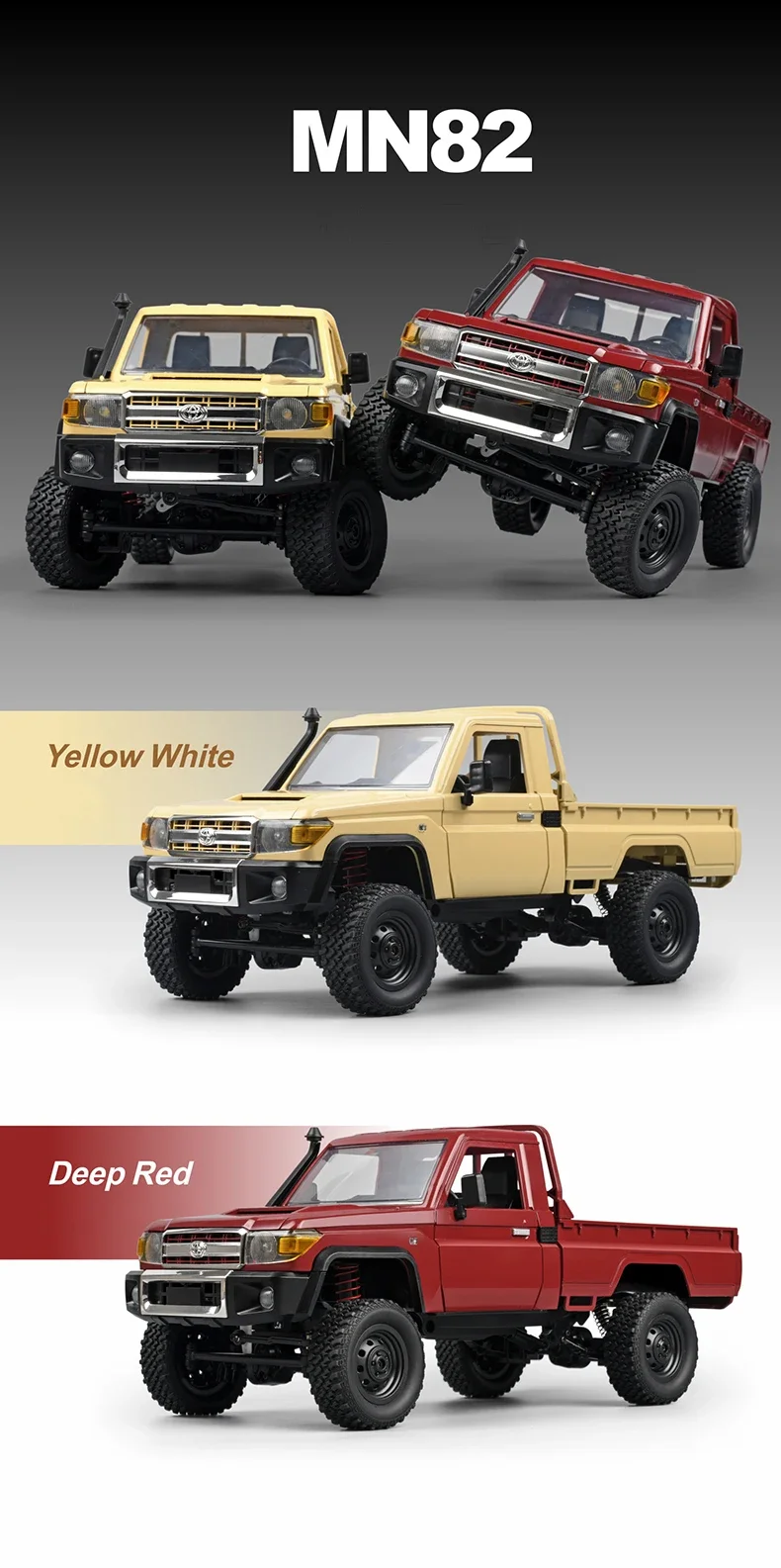 ZWN MN82 MN82S LC79 1/12 Full Scale RC Pickup Short Truck 4WD Remote Control Climbing Off-road Car Toys for Kids Christmas Gifts ZWN MN82 MN82S LC79 1/12 Full Scale RC Pickup Short Truck 4WD Remote Control Climbing Off-road Car Toys for Kids Christmas Gifts