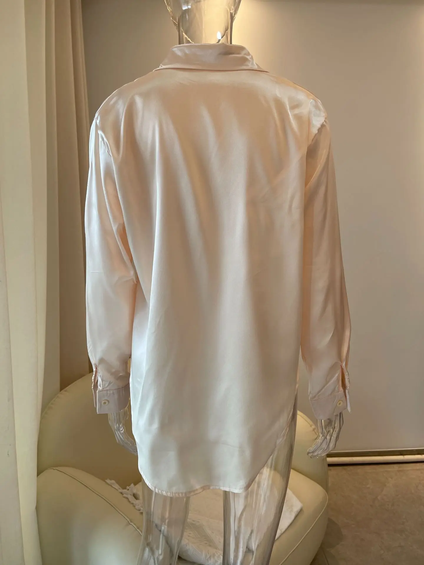 Solid Casual Loose Shirts For Women 2026 Autumn Vintage Women's Oversized Shirts And Blouses Fashion Elegant Youth Female Tops