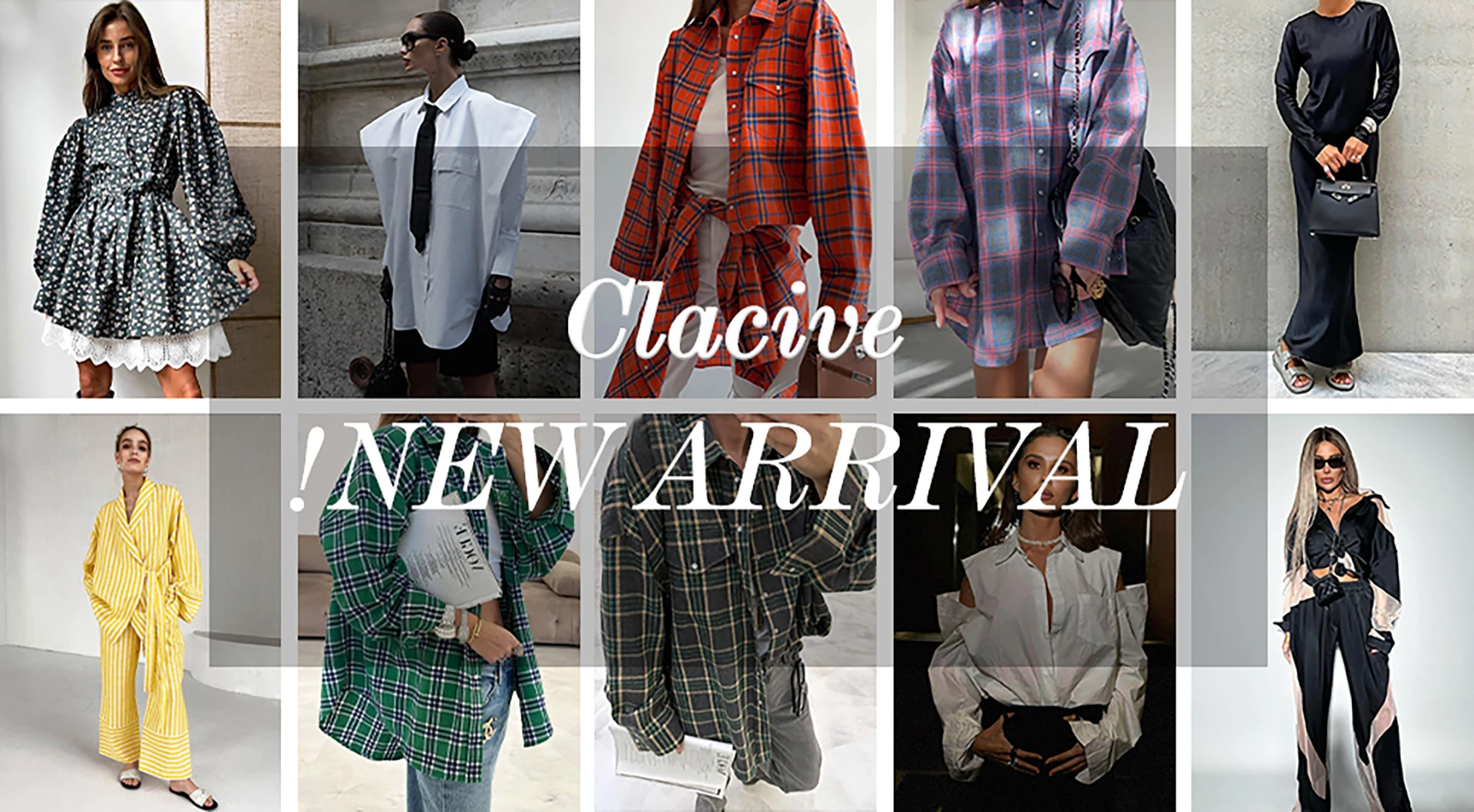 Clacive Fashion White Cotton Woman Blouse 2024 Elegant Stand Collar Puff Sleeve Shirts Casaul Classic Blusa Tops Female Clothing