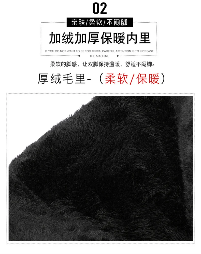 Women's Boots Autumn Winter Fashion  High Heel Round Toe Plush Soft Bottom Street Style Mid Calf Soft Leather Boots Office Mom