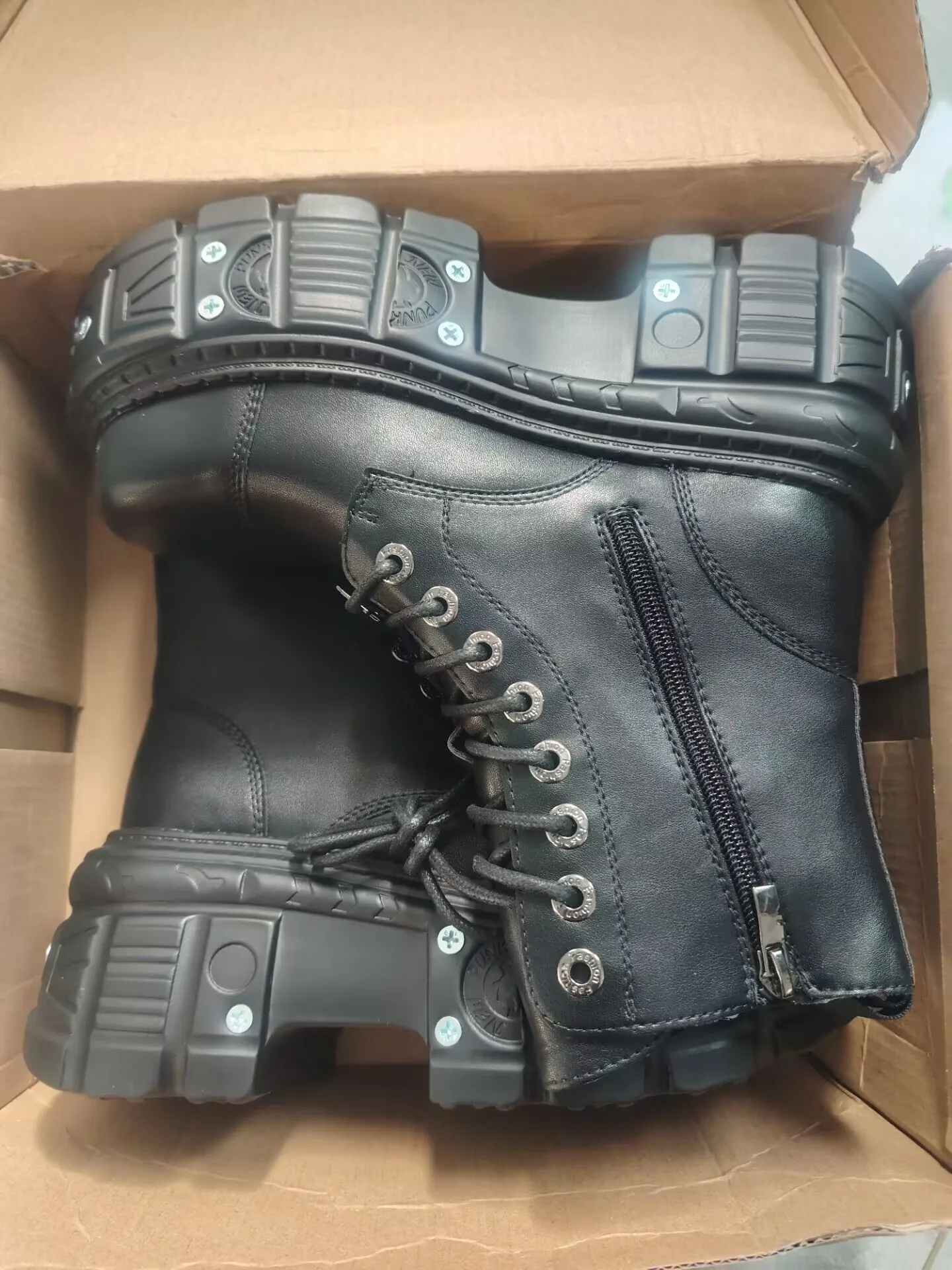 Leather Heightened 10cm Thick-soled Men's High-top British Style 2025 New Trendy Men's Boots Ruffian Handsome