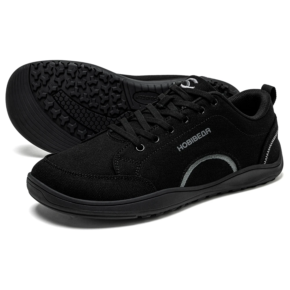 HOBIBEAR Unisex Canvas Barefoot Shoes Zero Drop Minimalist Sneakes Wide Width Outdoor Trail Running Shoes HOBIBEAR Unisex Canvas Barefoot Shoes Zero Drop Minimalist Sneakes Wide Width Outdoor Trail Running Shoes