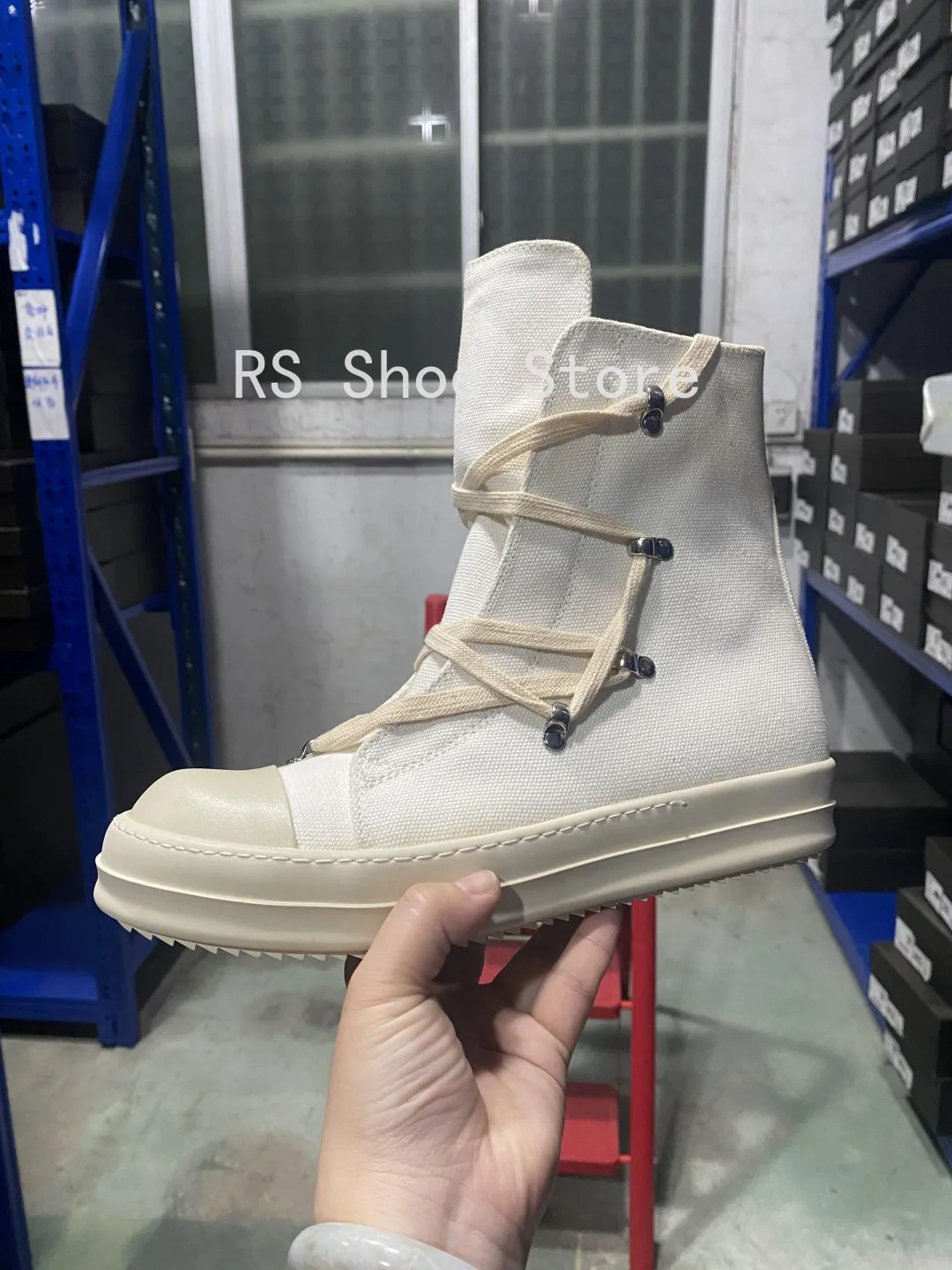 Ro Classic Designer Ro Black Canvas Boot High Top Shoe Men Casual Shoes Luxury ZIP Women Sneaker Thick-Sole Ankle Boots Ro Classic Designer Ro Black Canvas Boot High Top Shoe Men Casual Shoes Luxury ZIP Women Sneaker Thick-Sole Ankle Boots