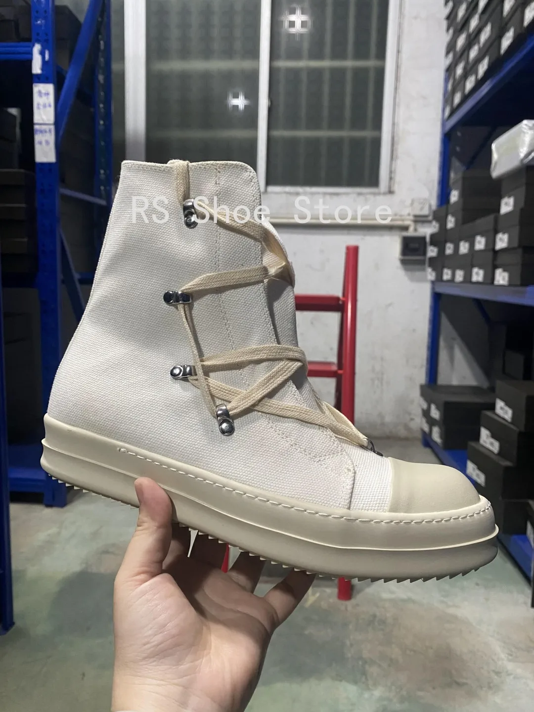 Ro Classic Designer Ro Black Canvas Boot High Top Shoe Men Casual Shoes Luxury ZIP Women Sneaker Thick-Sole Ankle Boots Ro Classic Designer Ro Black Canvas Boot High Top Shoe Men Casual Shoes Luxury ZIP Women Sneaker Thick-Sole Ankle Boots