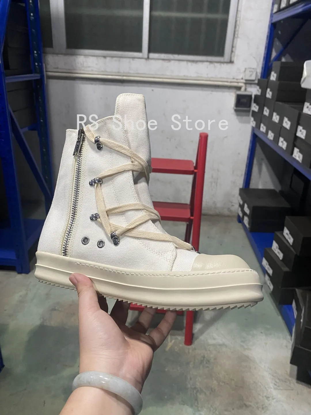 Ro Classic Designer Ro Black Canvas Boot High Top Shoe Men Casual Shoes Luxury ZIP Women Sneaker Thick-Sole Ankle Boots Ro Classic Designer Ro Black Canvas Boot High Top Shoe Men Casual Shoes Luxury ZIP Women Sneaker Thick-Sole Ankle Boots