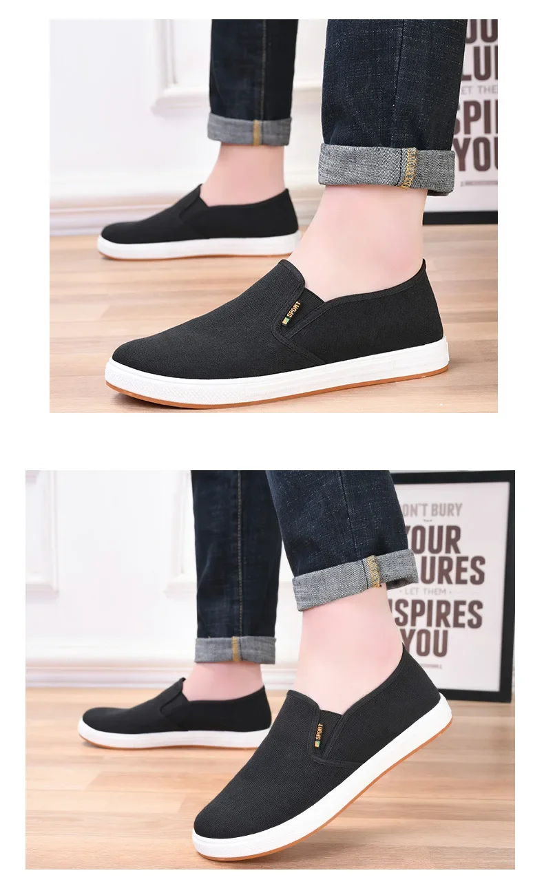 Zapatos Hombre men's canvas shoes, casual sports shoes, men's comfortable men's board shoes, new black sports shoes