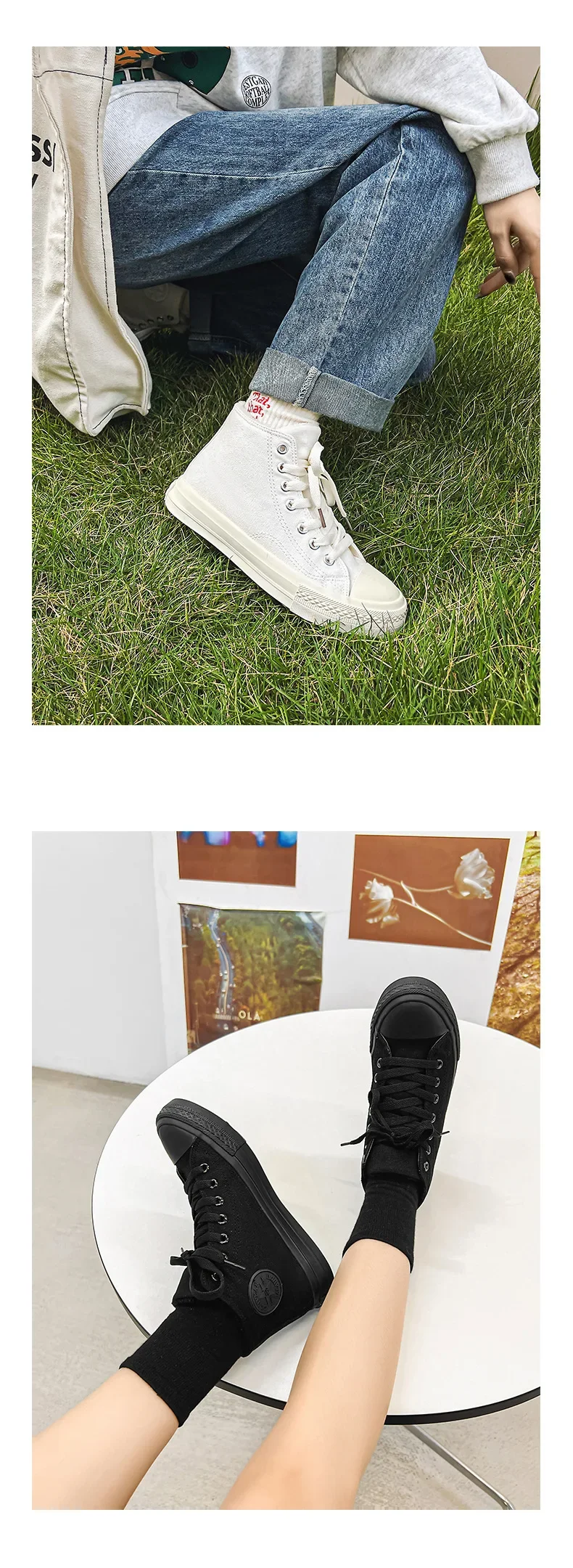 Winter Warm Fleece High Top Canvas Shoes Women's Hot Sale Of The Season Candy Color Retro Simple Cotton Shoes Casual Shoes Rubbe