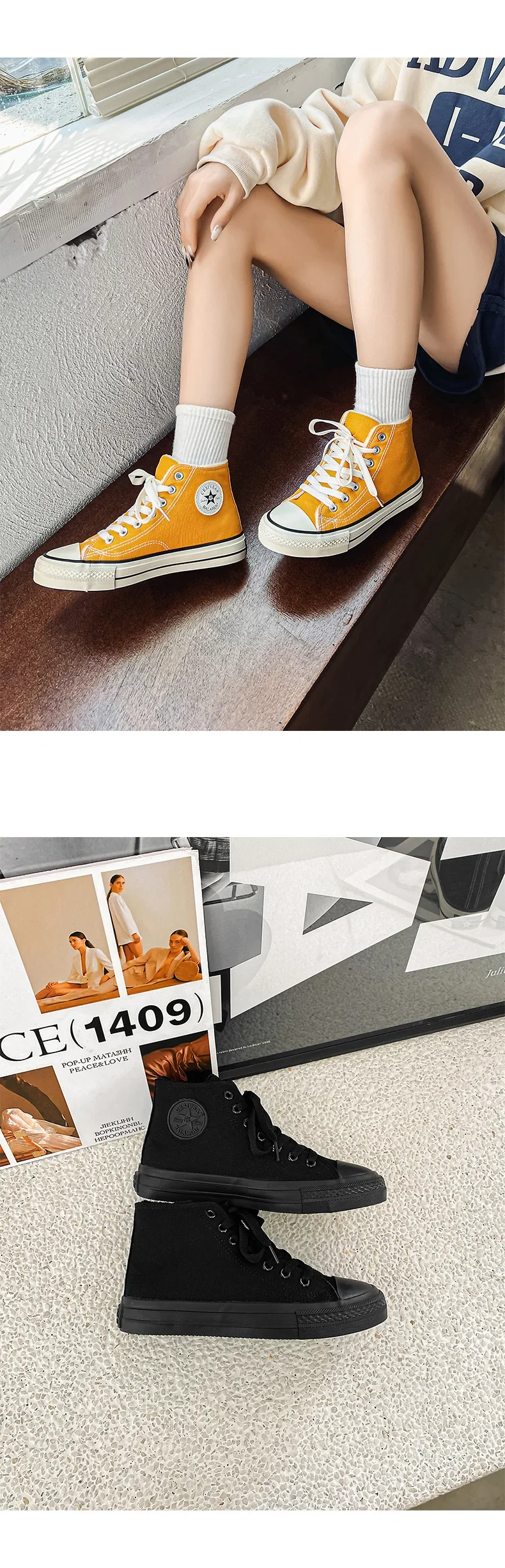 Winter Warm Fleece High Top Canvas Shoes Women's Hot Sale Of The Season Candy Color Retro Simple Cotton Shoes Casual Shoes Rubbe