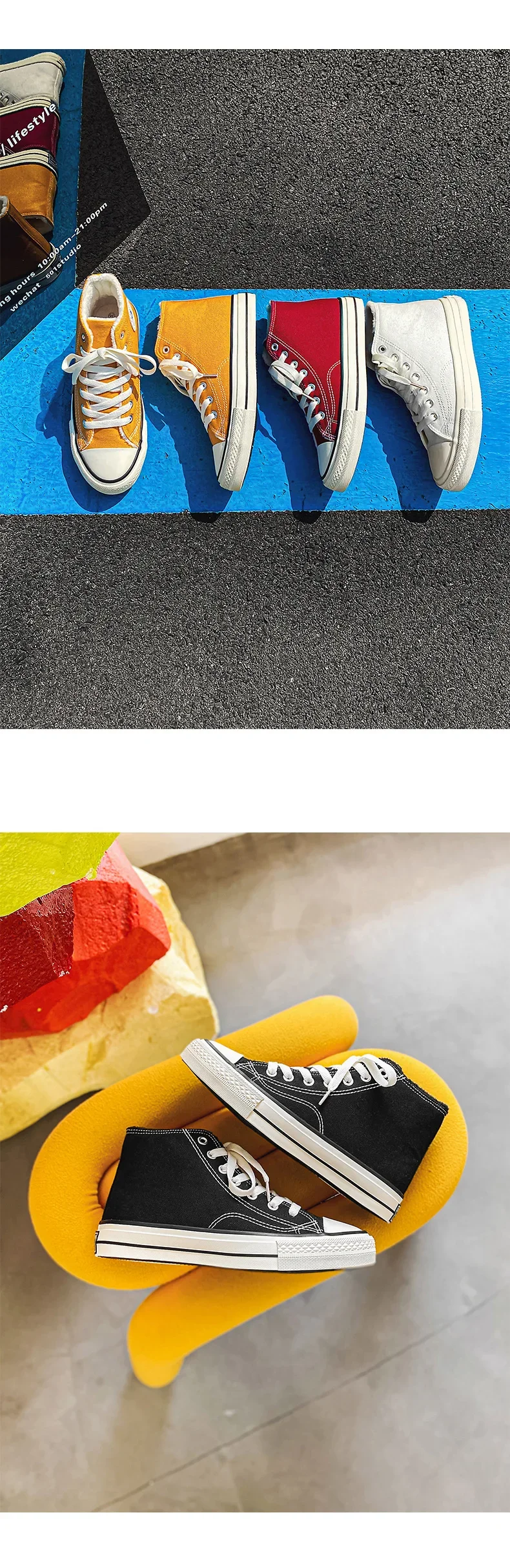 Winter Warm Fleece High Top Canvas Shoes Women's Hot Sale Of The Season Candy Color Retro Simple Cotton Shoes Casual Shoes Rubbe