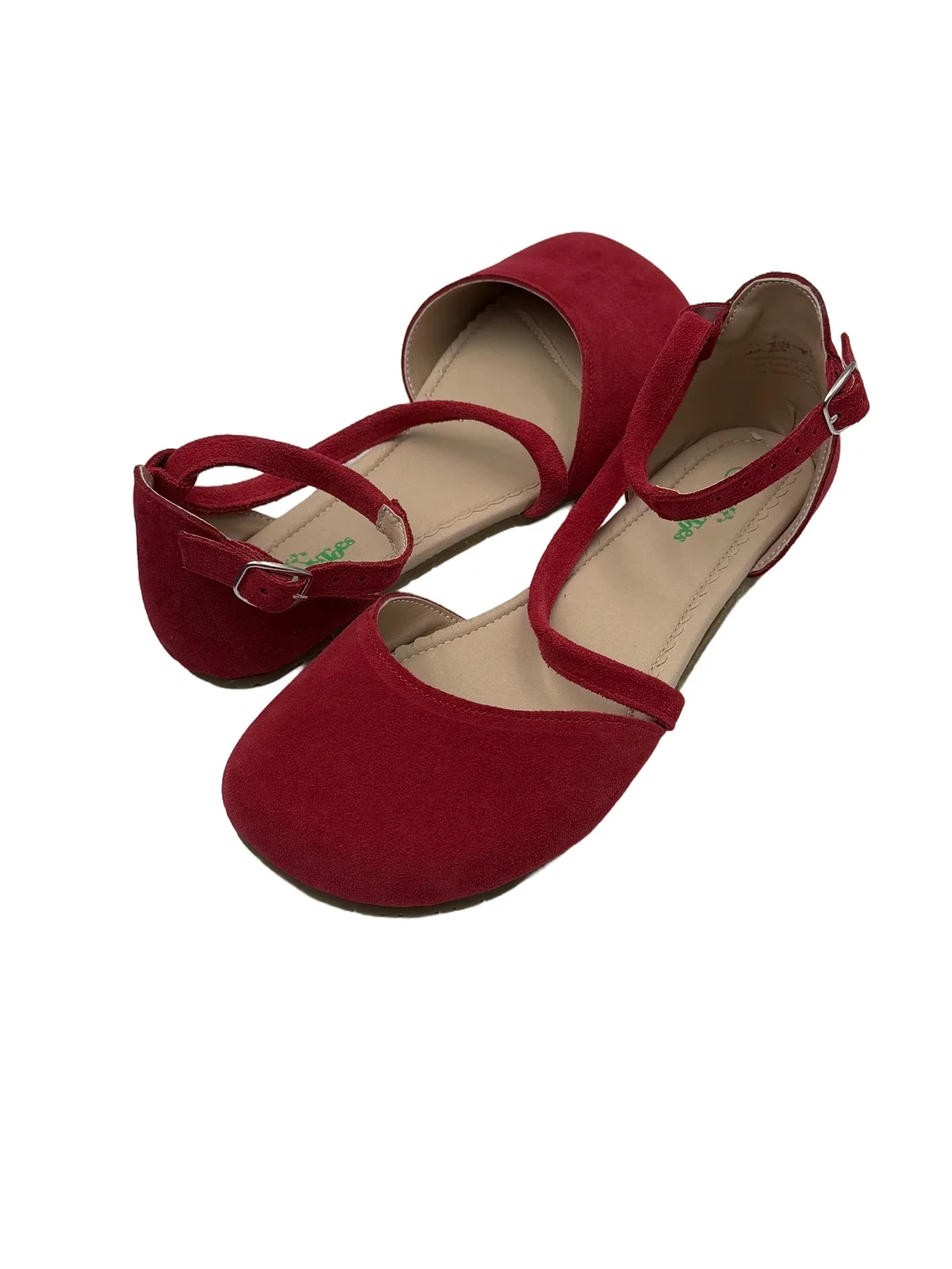 Tipsietoes New Sprinng Summer Barefoot Genuine Leather Flat Sandals Women With Soft Sole Zero Drop Wider Toes Box LIght Weight