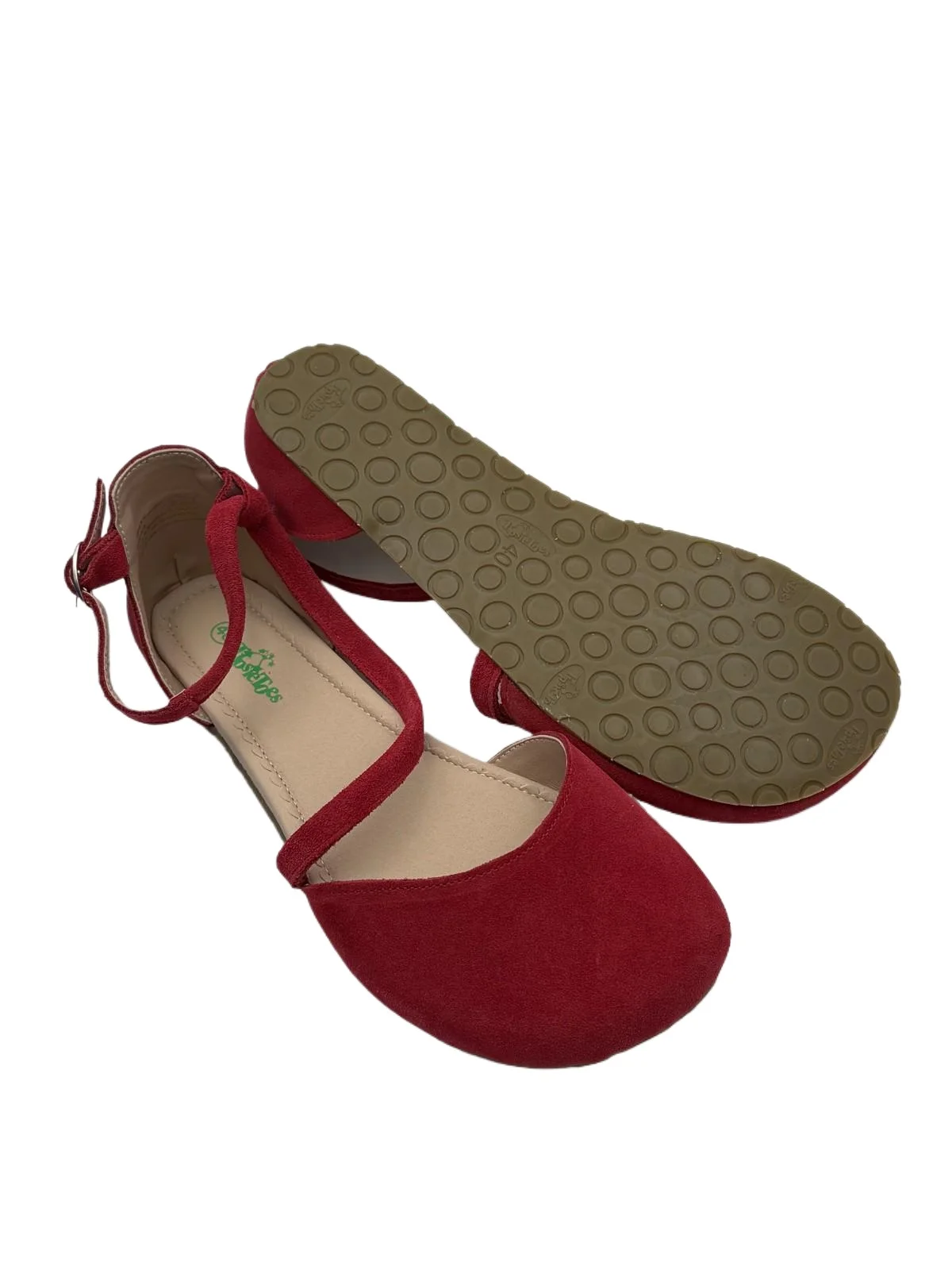 Tipsietoes New Sprinng Summer Barefoot Genuine Leather Flat Sandals Women With Soft Sole Zero Drop Wider Toes Box LIght Weight