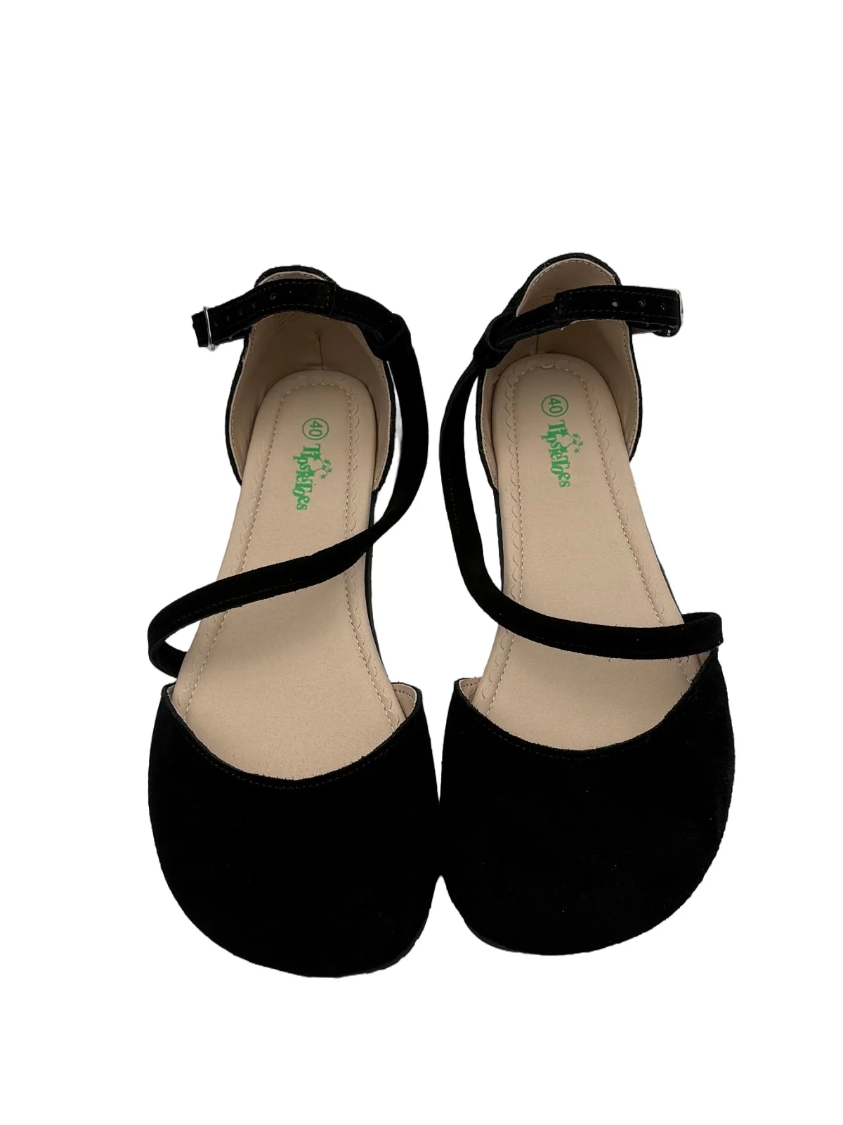 Tipsietoes New Sprinng Summer Barefoot Genuine Leather Flat Sandals Women With Soft Sole Zero Drop Wider Toes Box LIght Weight