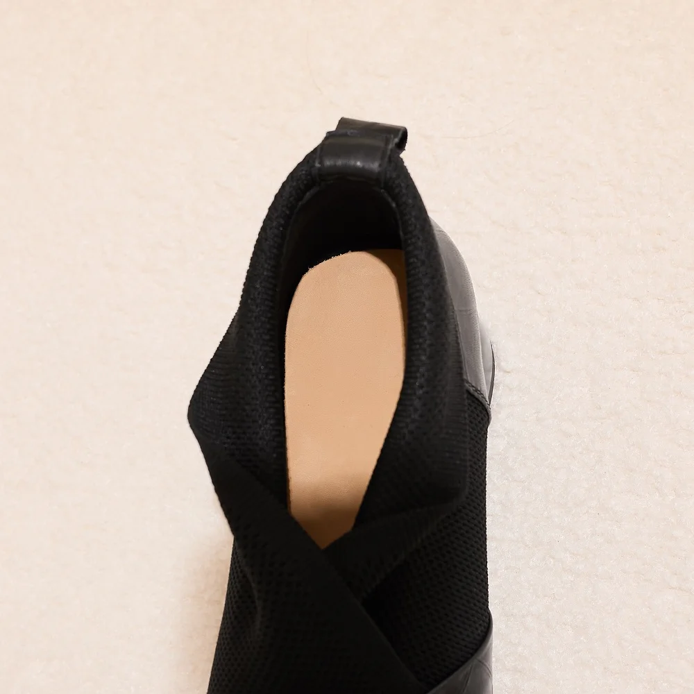 【JOCHEBED HU】Handmade Brand Genuine Leather Women Ankle Boots Mid Heels Square toe Autumn Winter Dress Party Lady 34-43 【JOCHEBED HU】Handmade Brand Genuine Leather Women Ankle Boots Mid Heels Square toe Autumn Winter Dress Party Lady 34-43