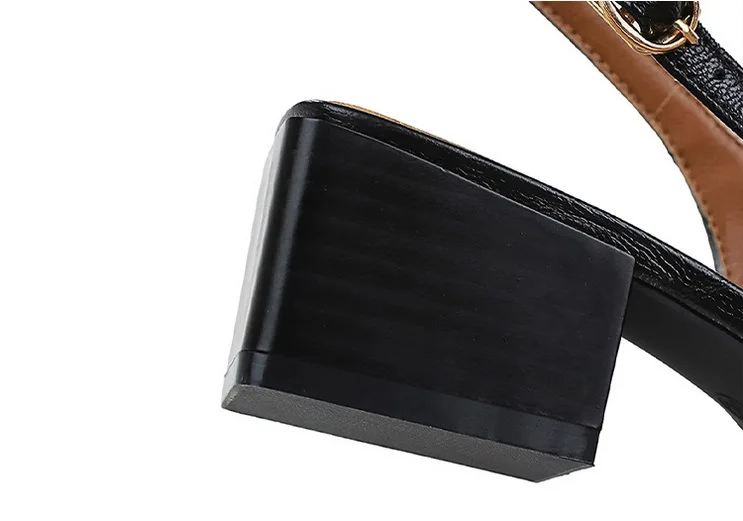 New Product Medium Heel Women Single Shoes Pointed Toe Shallow Mouth Ladies Pumps Coarse Heels Comfortable Work High Heels Shoes