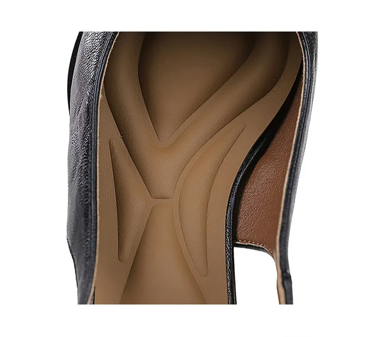 New Product Medium Heel Women Single Shoes Pointed Toe Shallow Mouth Ladies Pumps Coarse Heels Comfortable Work High Heels Shoes