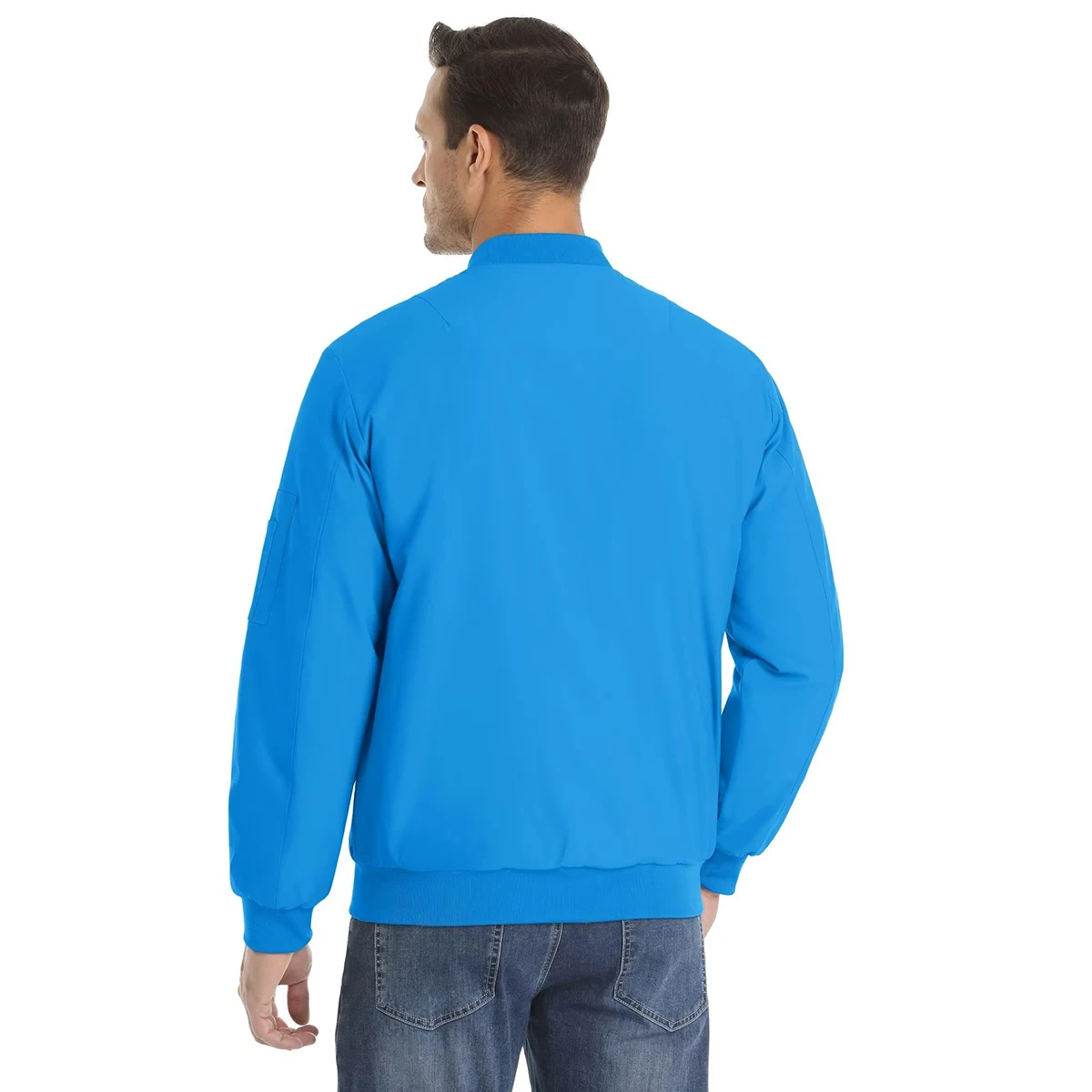 MAGCOMSEN Bomber Jacket Men Warm Zip Up Winter Padded Coat Casual Baseball Jackets Pilot Windbreaker Varsity Jackets