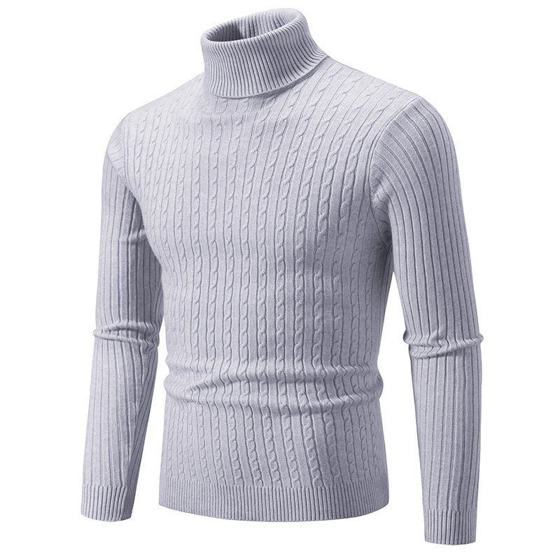 New Men's High Neck Sweater Solid Color Pullover Knitted Warm Casual Turtleneck Sweatwear Woolen Mens Winter Outdoor Tops New Men's High Neck Sweater Solid Color Pullover Knitted Warm Casual Turtleneck Sweatwear Woolen Mens Winter Outdoor Tops