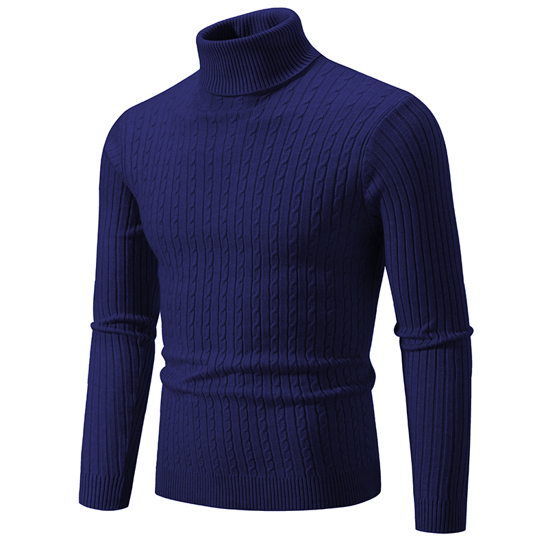 New Men's High Neck Sweater Solid Color Pullover Knitted Warm Casual Turtleneck Sweatwear Woolen Mens Winter Outdoor Tops New Men's High Neck Sweater Solid Color Pullover Knitted Warm Casual Turtleneck Sweatwear Woolen Mens Winter Outdoor Tops