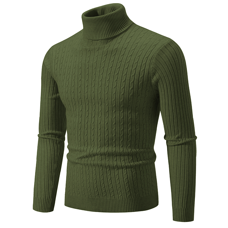 New Men's High Neck Sweater Solid Color Pullover Knitted Warm Casual Turtleneck Sweatwear Woolen Mens Winter Outdoor Tops New Men's High Neck Sweater Solid Color Pullover Knitted Warm Casual Turtleneck Sweatwear Woolen Mens Winter Outdoor Tops