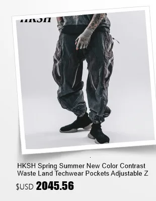 HKSH Autumn Winter New Men Trendy Design Thickened Turtleneck Sweater Faux Fur Plush Patchwork Twisted Knitted Pullovers HK16331