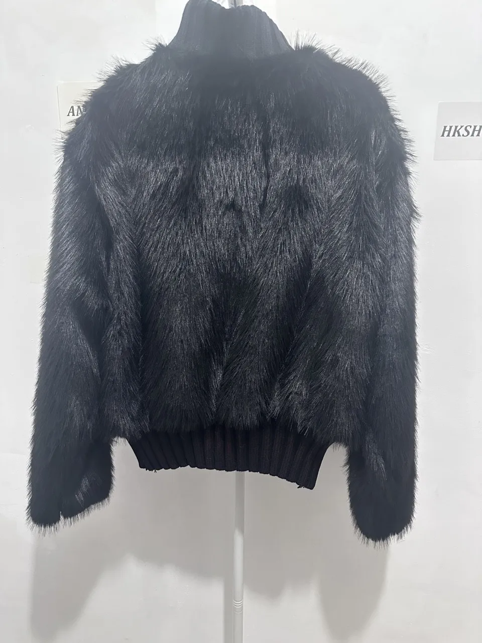 HKSH Autumn Winter New Men Trendy Design Thickened Turtleneck Sweater Faux Fur Plush Patchwork Twisted Knitted Pullovers HK16331