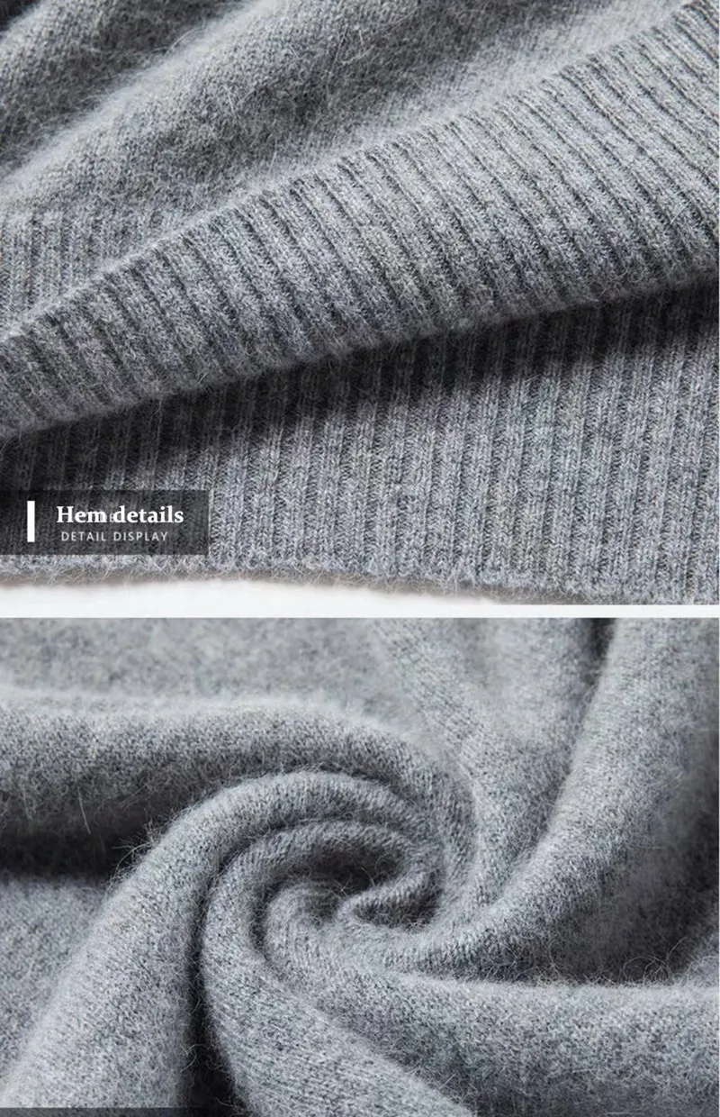 100% Pure Cashmere Wool Turtleneck Sweaters For Men Pullover 2023 Autumn Winter Soft lightweight Warm Knitted Sweater Pull Homme