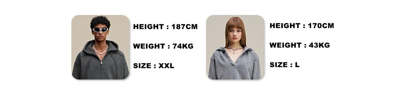 ZODF Winter Heavy Weight 560gsm Man's Zipper Hoodies Unisex Oversized Thick Warm Zip-up Hooded Fleece Coats HY1144