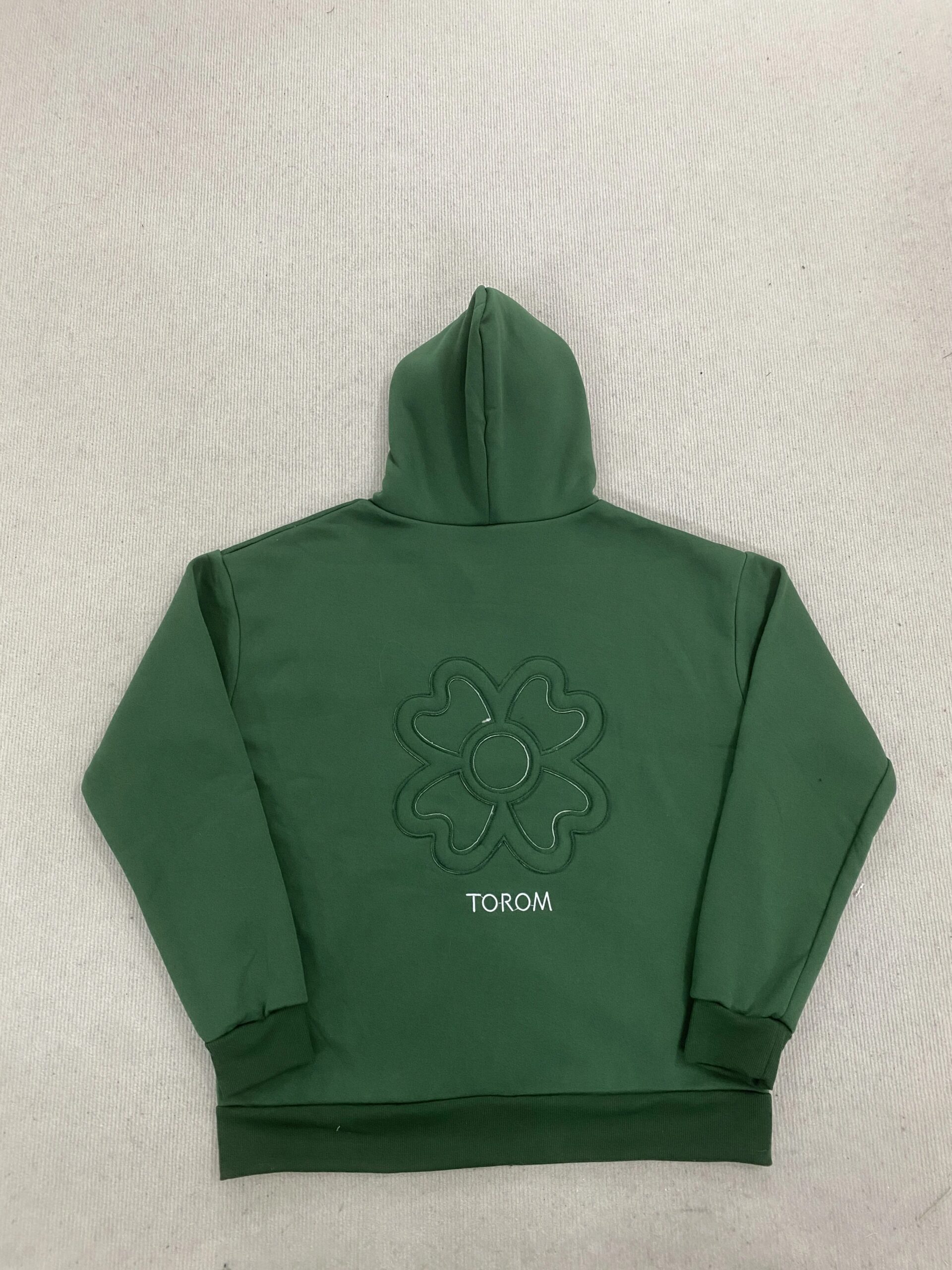 Olive Green Embroidered Zip Hoodie & Pants Set Men Streetwear Trendy Loose Casual 2-Piece Tracksuit New 2025 Fashion