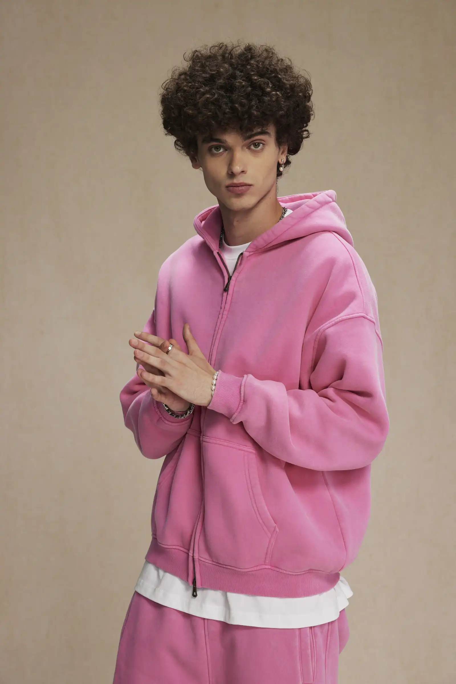 Batik fleece zippered hoodie Batik fleece zippered hoodie