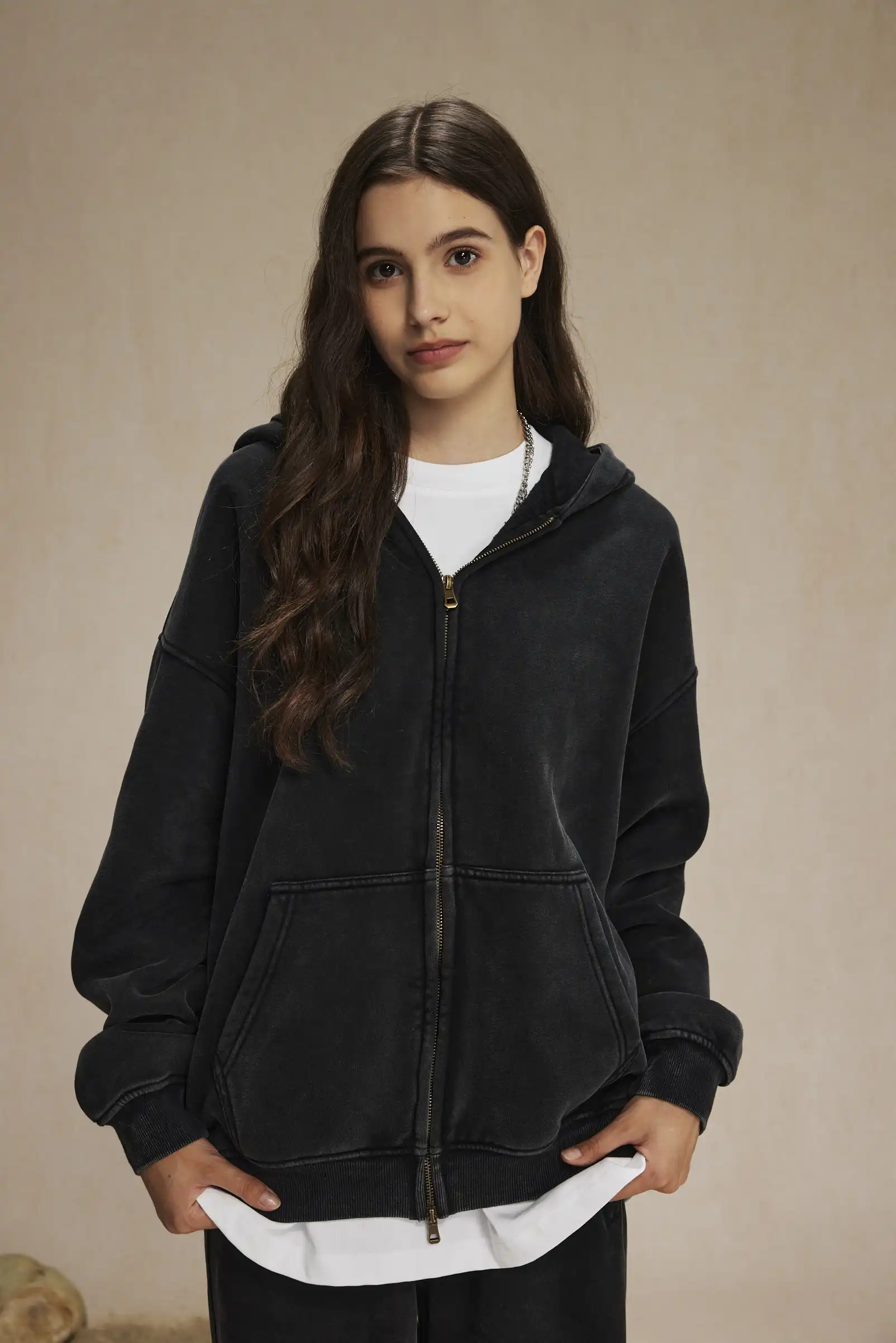 Batik fleece zippered hoodie Batik fleece zippered hoodie