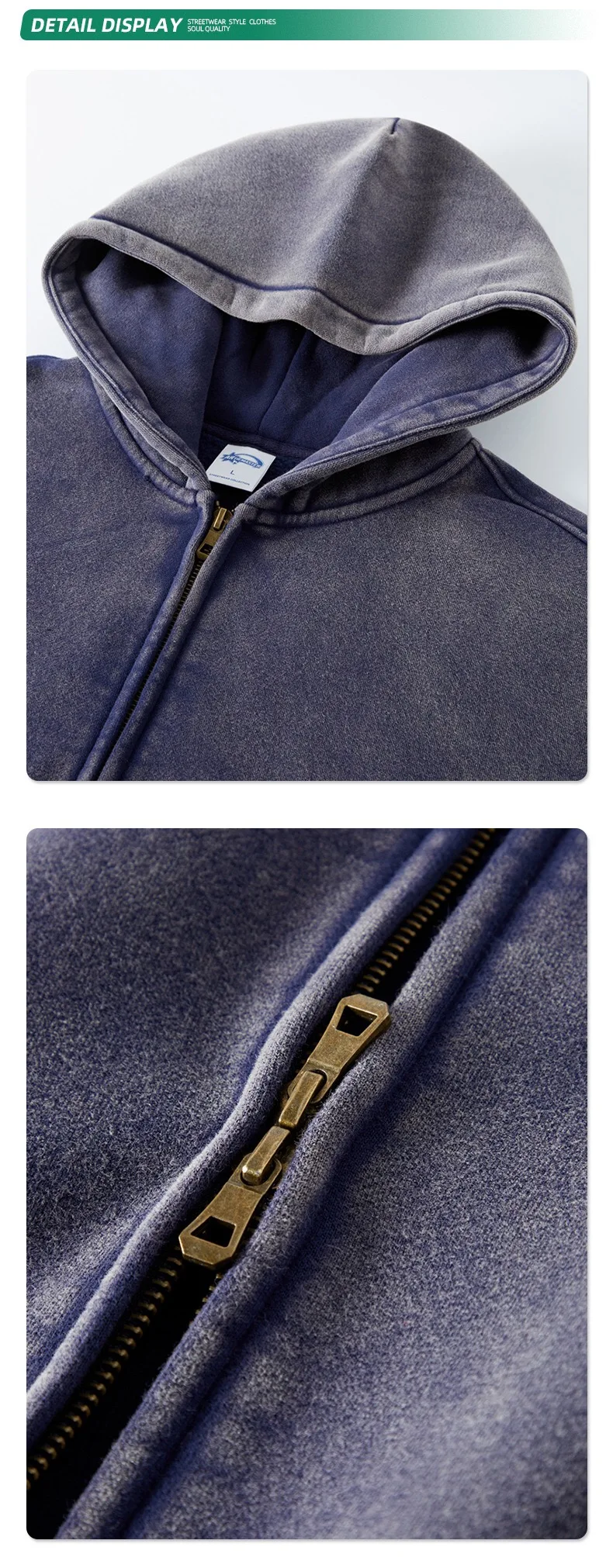 Batik fleece zippered hoodie Batik fleece zippered hoodie