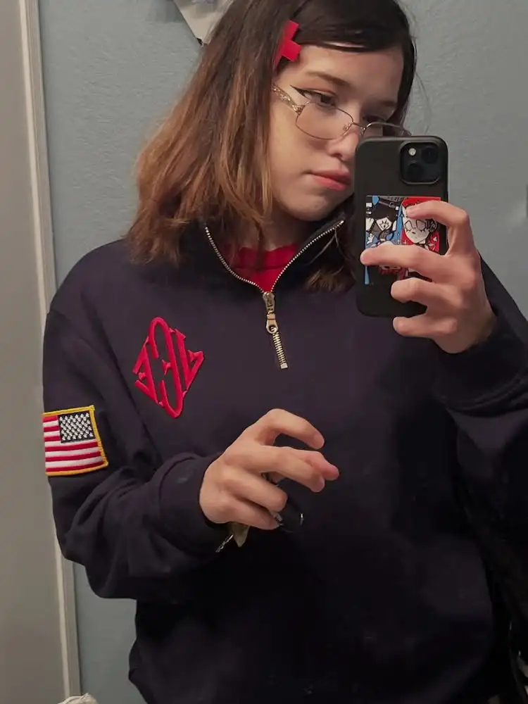 2026 Pullover Epstein Embroidered Sweatshirt Y2K Retro Stand Collar Quarter Zip Casual Sports Streetwear Men's Unisex 2026 Pullover Epstein Embroidered Sweatshirt Y2K Retro Stand Collar Quarter Zip Casual Sports Streetwear Men's Unisex